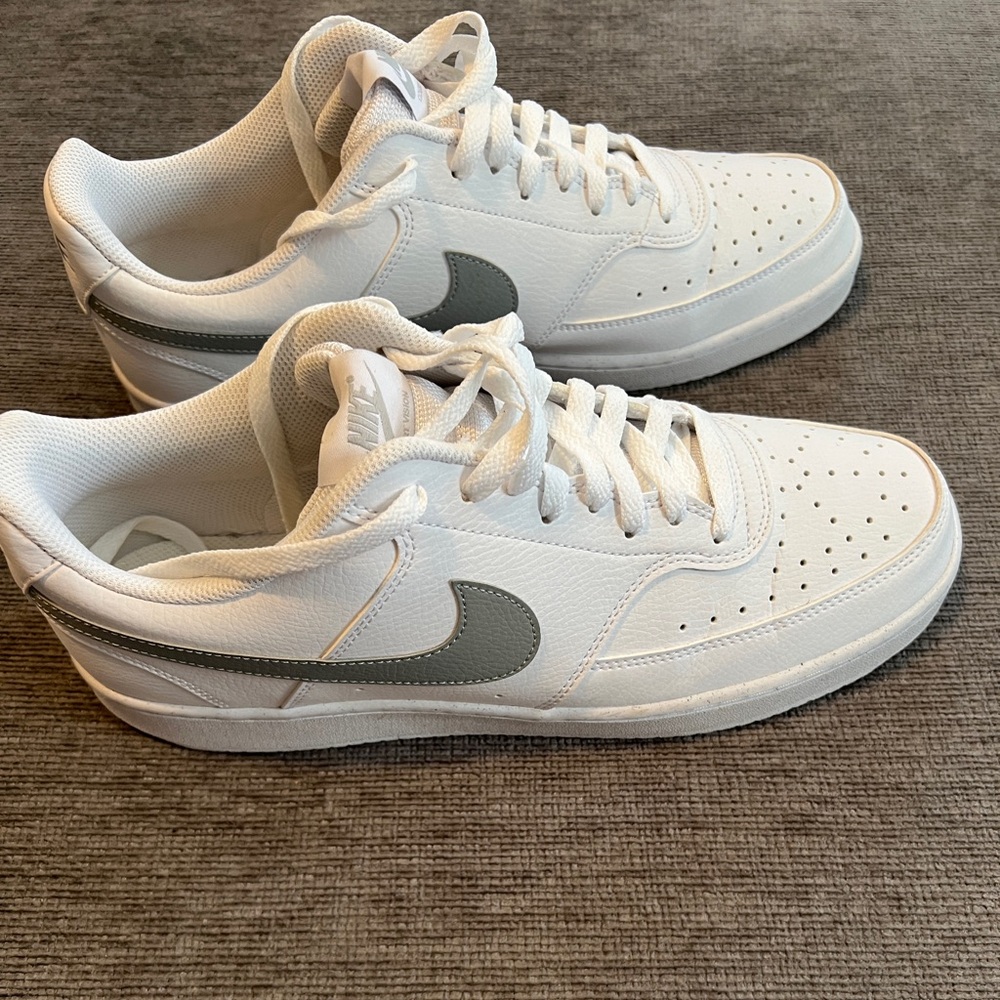 Nike White and Gray Athletic Shoes